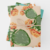 Kakteen und Blüten Geschenkpapier Set (Beispiel)