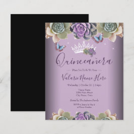 Kakteen und Butterfly Elegant Quinceanera