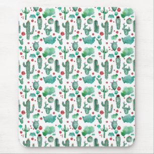 Kakteen und Ladybug-Muster - Mousepad