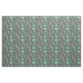 Kakteen und Ladybug-Muster - schwarzer Hintergrund Stoff (Fat Quarter (45,7 x 55,9 cm))