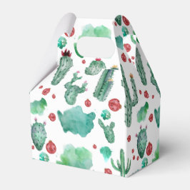 Kakteen und Ladybug-Muster - weißer Hintergrund Geschenkschachtel