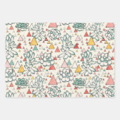 Kakteen und Llama Geschenkpapier Set (Vorderseite 3)