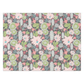 Kakteen und sukkulente Pflanze Grüntöne Pinks blau Tischdecke (Vorderseite (Horizontal))
