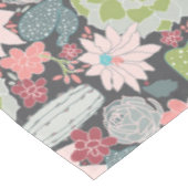 Kakteen und sukkulente Pflanze Grüntöne Pinks blau Tischdecke (Schrägansicht)