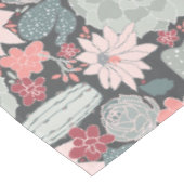 Kakteen und sukkulente Pflanze im Pinks-Minzmuster Tischdecke (Schrägansicht)