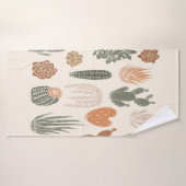 Kakteen und sukkulentes nahtloses Muster Badehandtuch (Badehandtuch)