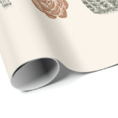 Kakteen und sukkulentes nahtloses Muster Geschenkpapier (Rolleneckpunkt)