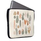 Kakteen und sukkulentes nahtloses Muster Laptopschutzhülle (Vorne Rechts)
