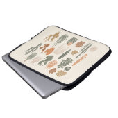 Kakteen und sukkulentes nahtloses Muster Laptopschutzhülle (Vorne Knopf)