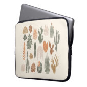 Kakteen und sukkulentes nahtloses Muster Laptopschutzhülle (Vorderseite Links)