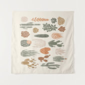 Kakteen und sukkulentes nahtloses Muster Wandteppich (Vorderseite (Horizontal))