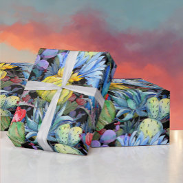 Kakteen und Sukkulents Vibranly Southwest Watercol Geschenkpapier