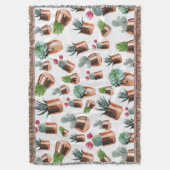 Kakteen und Sukkuline in Rose Decke (Vorderseite Vertikal)