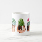 Kakteen und Sukkuline in Rose Kaffeetasse (Mittel)