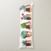 Kakteen und Sukkuline in Rose Seitenschläferkissen (Rückseite (Vertikal))