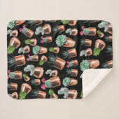 Kakteen und Sukkuline in Rose Sherpadecke (Vorderseite (Horizontal))