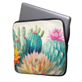 Kakteen und Sukkuline Laptopschutzhülle (Vorderseite Links)