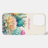 Kakteen und Sukkuline mit Namen iPhone Hülle (Rückseite (Horizontal))