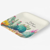 Kakteen und Sukkuline Pappteller (Gewinkelt)