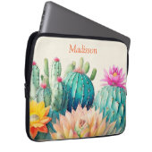 Kakteen und Sukkulturen mit Namen Laptopschutzhülle (Vorne Rechts)