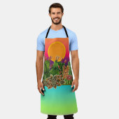 Kakteen- und Sukkulusmuster Schürze (Getragen)