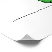 Kakteen und Sun Wasserfarbe Print Poster (Ecke)