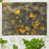 Kakteen und Wildblumen Handtuch (Gefaltet)