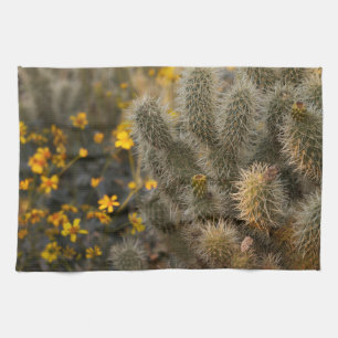 Kakteen und Wildblumen Handtuch