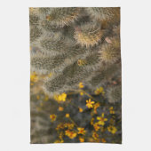 Kakteen und Wildblumen Handtuch (Vertikal)