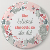 Kakteen, von denen sie glaubte, sie könne es, also button (Vorderseite)