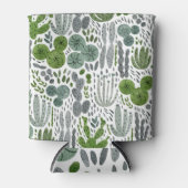 Kakteen Watercolor Hand Painted Pattern Dosenkühler (Vorderseite)