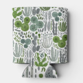 Kakteen Watercolor Hand Painted Pattern Dosenkühler (Rückseite)