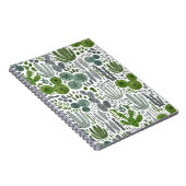 Kakteen Watercolor Hand Painted Pattern Notizblock (Rechte Seite)