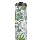 Kakteen Watercolor Hand Painted Pattern Thermosbecher (Vorderseite)