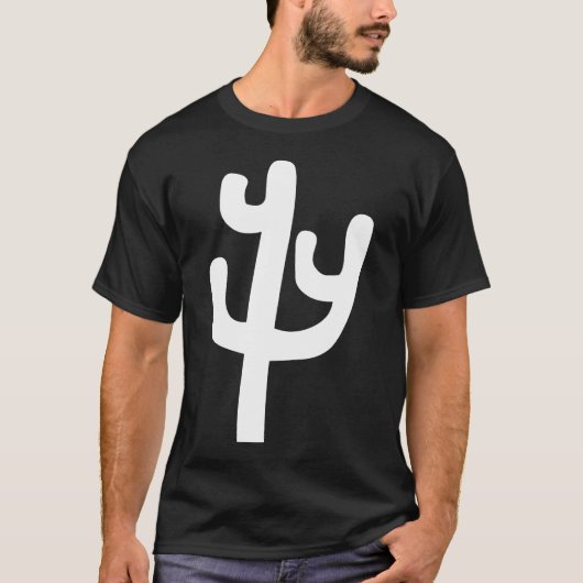 Kakteen - weiß T-Shirt (Vorderseite)