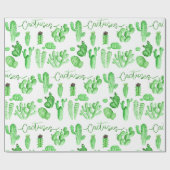 Kakteen-Wrapping Paper Geschenkpapier (Flach)