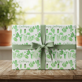 Kakteen-Wrapping Paper Geschenkpapier