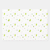 Kakteen Wrapping Paper Sheets Geschenkpapier Set (Vorderseite 2)