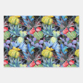 KakteenText und Name Schöne WasserfarbeFarbe3 Geschenkpapier Set (Vorderseite)