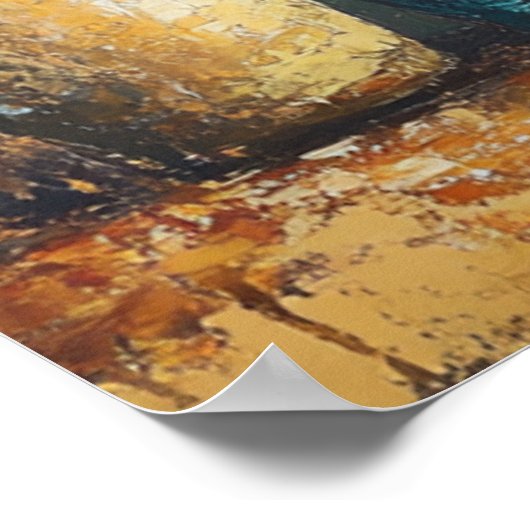 Kaktgarten in Töpfen Poster (Ecke)