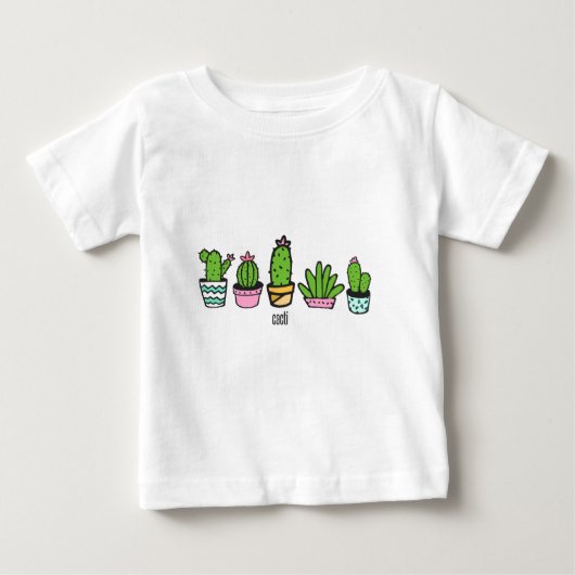 Kaktgruppierung Baby T-shirt (Vorderseite)