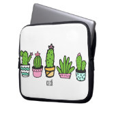 Kaktgruppierung Laptopschutzhülle (Vorderseite Links)