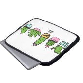 Kaktgruppierung Laptopschutzhülle (Vorne Knopf)