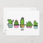 Kaktgruppierung Postkarte (Vorne/Hinten)