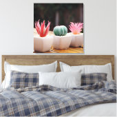 Kakti Leinwanddruck (Insitu (Schlafzimmer))