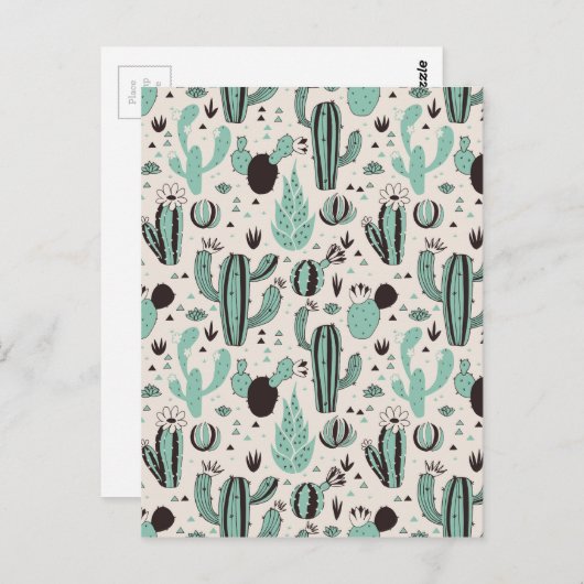 Kakti Postkarte (Vorne/Hinten)