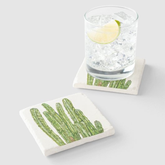 Kakti Steinuntersetzer (Seitenansicht)