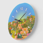 Kakti-Uhr Große Wanduhr (Winkel)