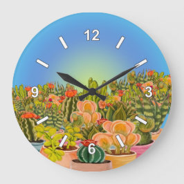 Kakti-Uhr Große Wanduhr