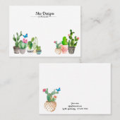 Kakti Visitenkarte (Vorne/Hinten)